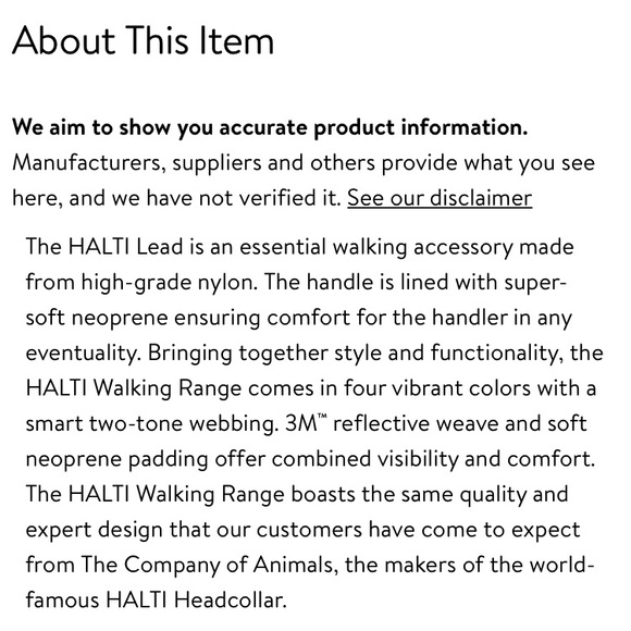 (L-25mm) HALTI Lead (4\') Leash - Picture 9 of 12